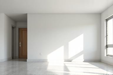 Piso vacío y reluciente preparado para una mudanza
